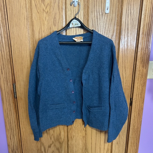 Pendleton Sweaters - Pendleton Deep Blue Women's Cardigan